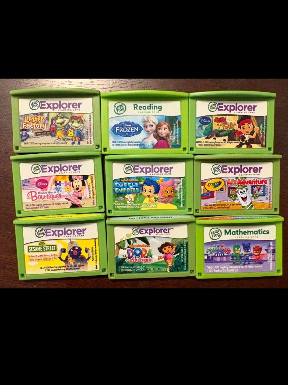 LeapFrog Explorer - 9 game lot seen in photo